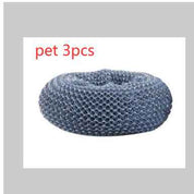 Kitchen Palm Brush – Push-Type Soap Dispenser Scrubber & Cleaner PET ball 3pcs