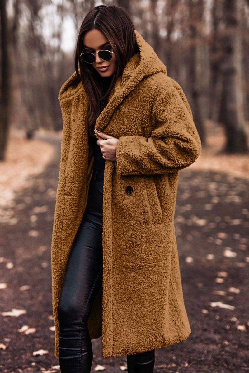 Madison - Hooded Winter Coat Light Brown
