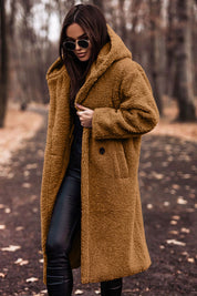 Madison - Hooded Winter Coat Light Brown