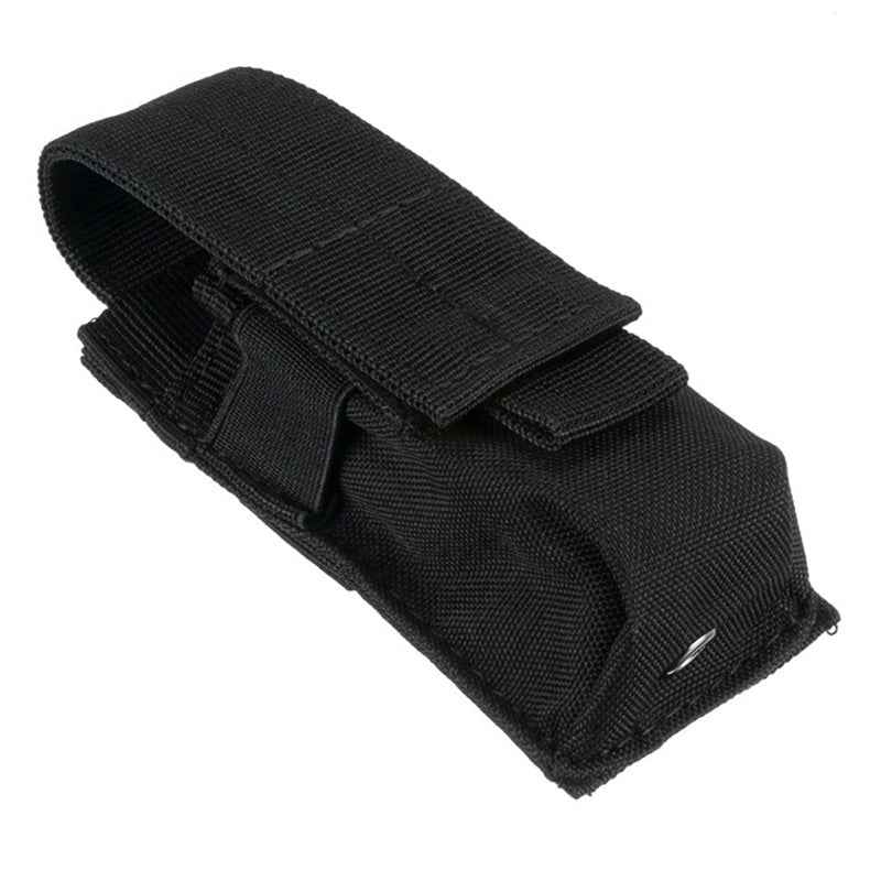 Tactical Flashlight Pouch MOLLE Utility Bag | Familyfinds Black