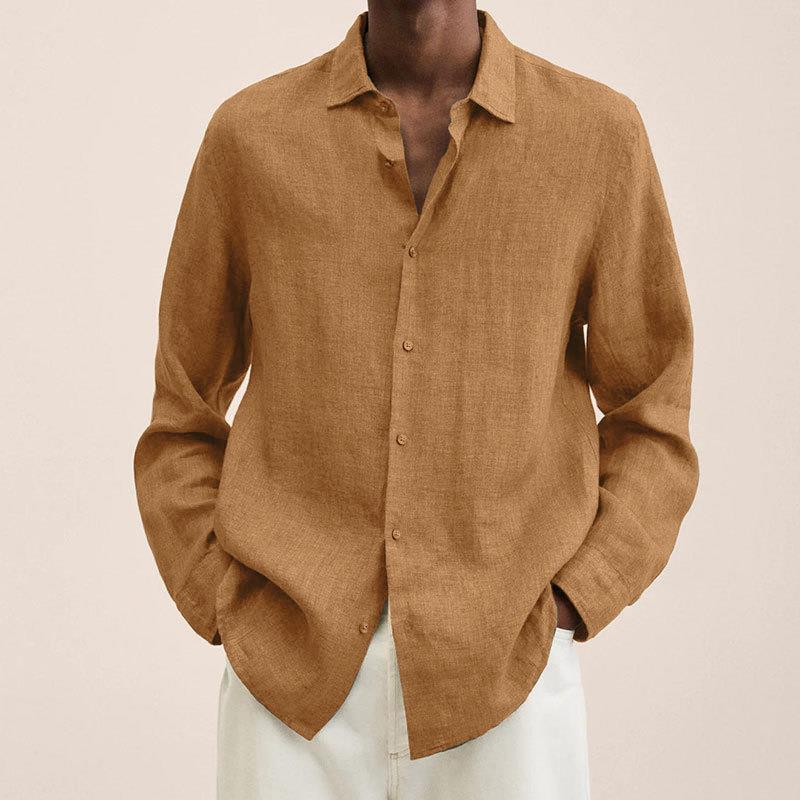 Matthias Ultra-Light Long Sleeve Shirt Brown