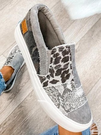 Astrid Leopard Print Slip-On Sneakers