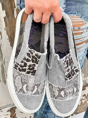 Astrid Leopard Print Slip-On Sneakers
