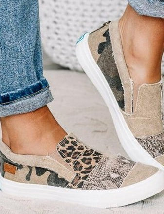 Astrid Leopard Print Slip-On Sneakers