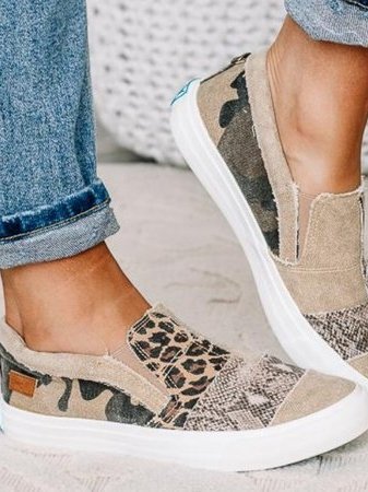 Astrid Leopard Print Slip-On Sneakers
