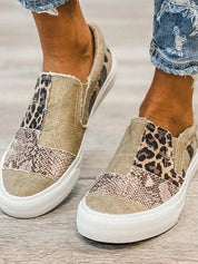 Astrid Leopard Print Slip-On Sneakers