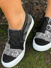 Astrid Leopard Print Slip-On Sneakers