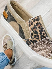 Astrid Leopard Print Slip-On Sneakers