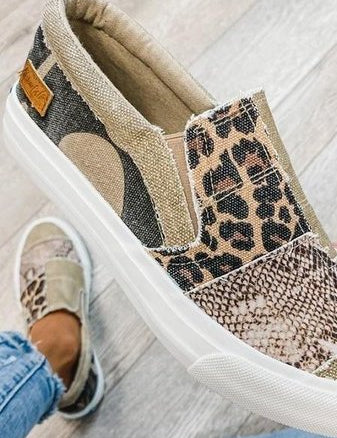 Astrid Leopard Print Slip-On Sneakers