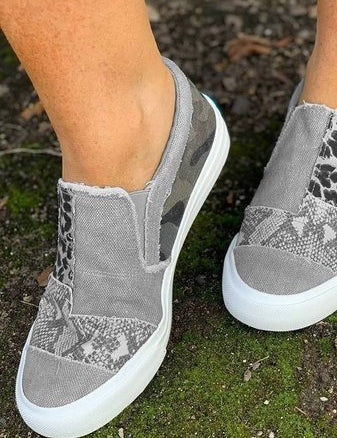 Astrid Leopard Print Slip-On Sneakers