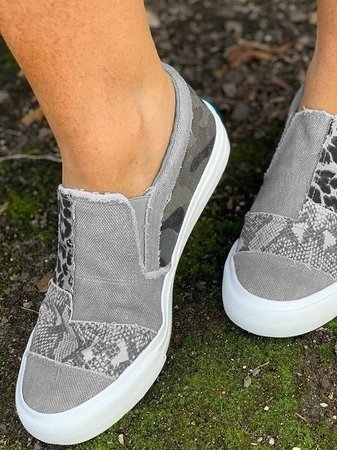Astrid Leopard Print Slip-On Sneakers