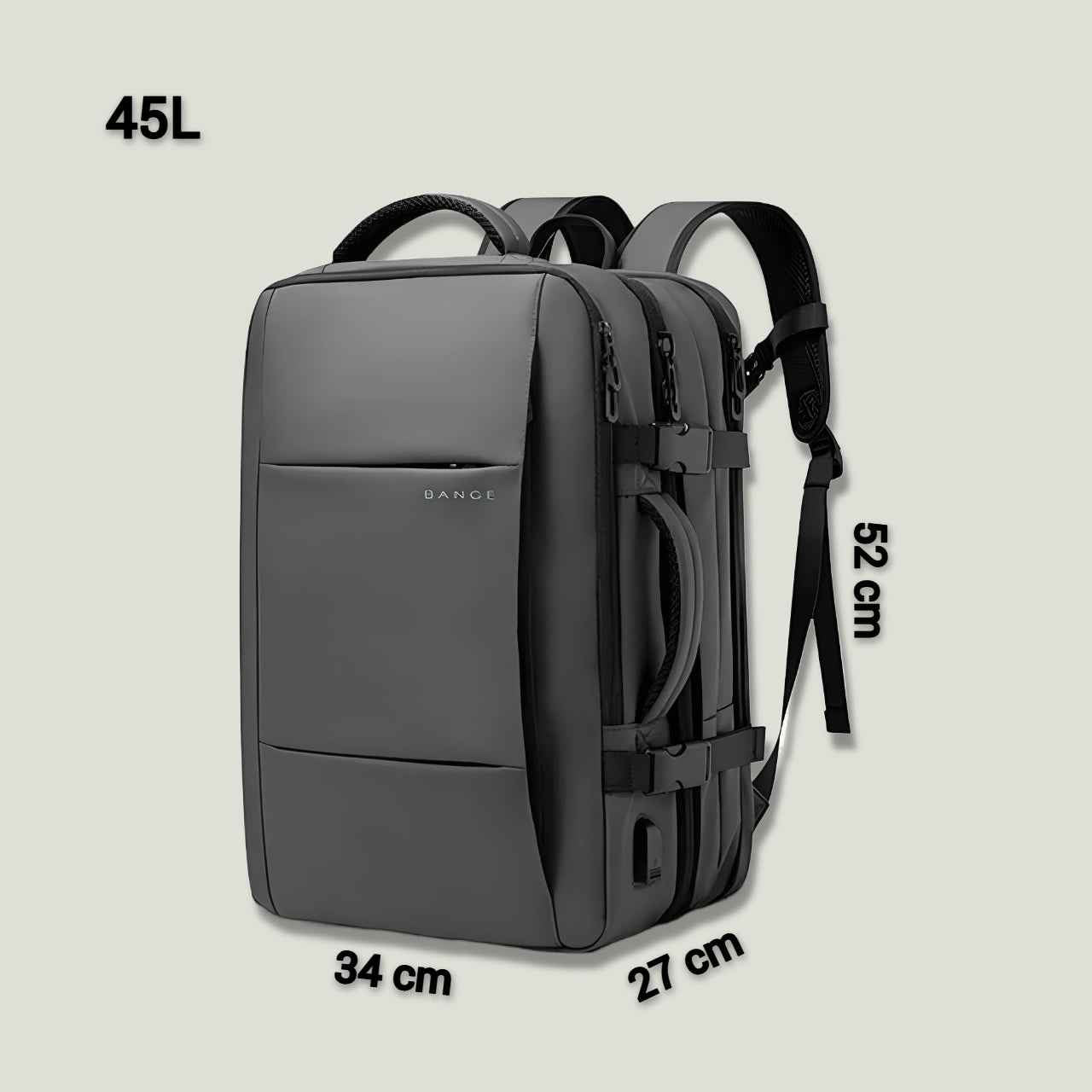 Sam All-in-One Travel Backpack for Ultimate Adventure Grey