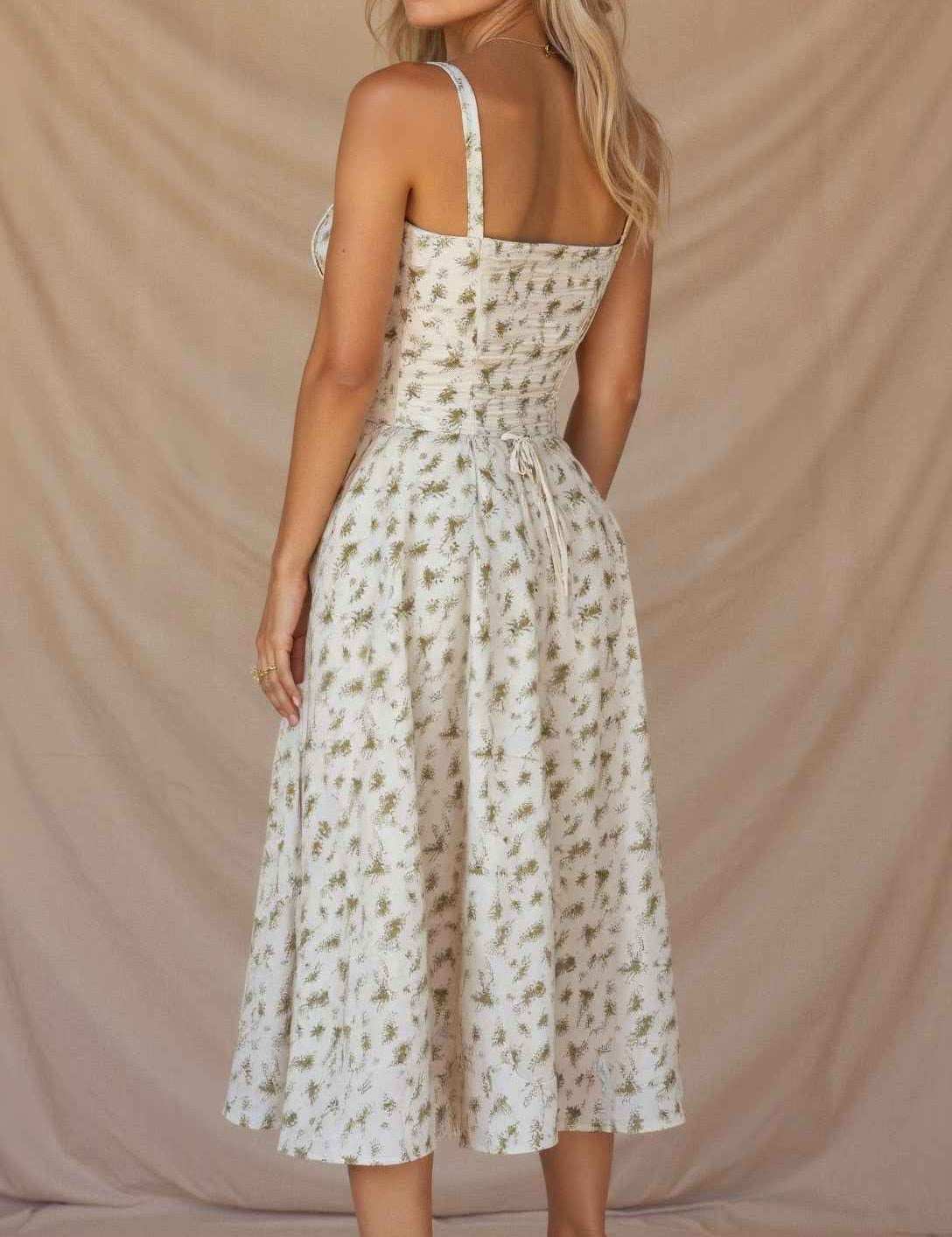 Kiana Corset Midi Dress for Elegant Style and Comfort