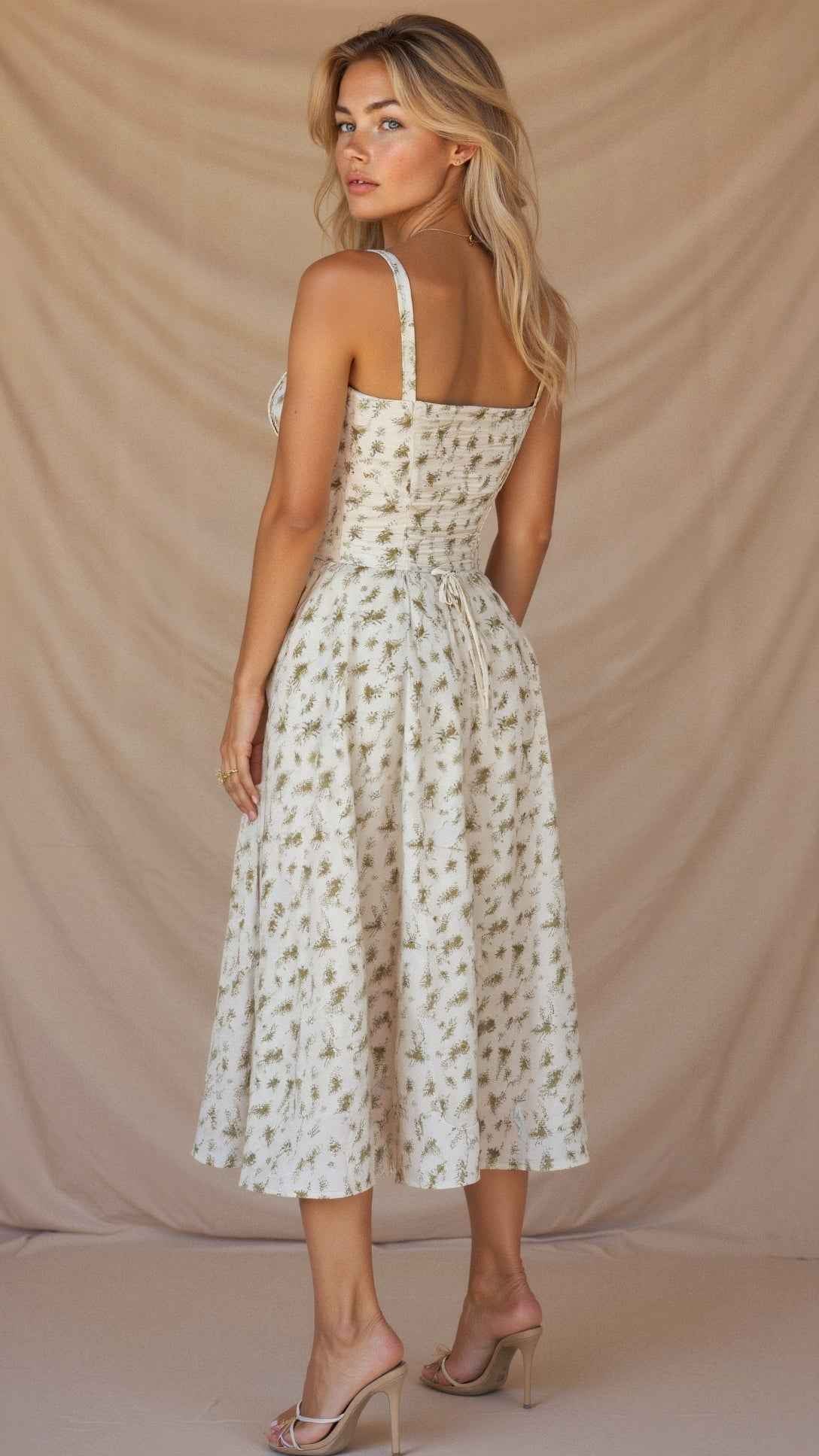Kiana Corset Midi Dress for Elegant Style and Comfort