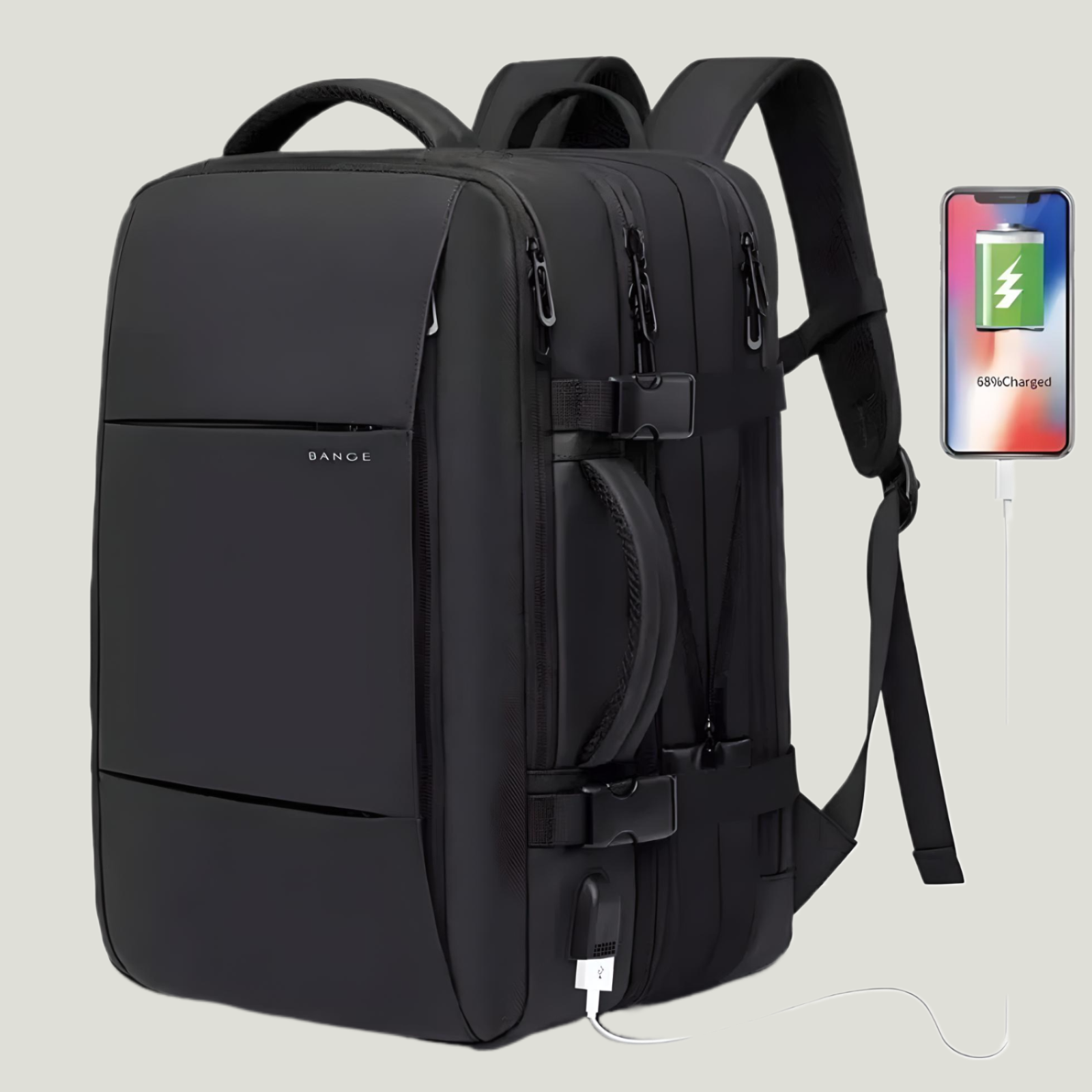 Sam All-in-One Travel Backpack for Ultimate Adventure Black