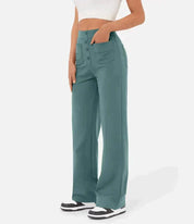 Vicky - Wide-Leg High-Waisted Trousers