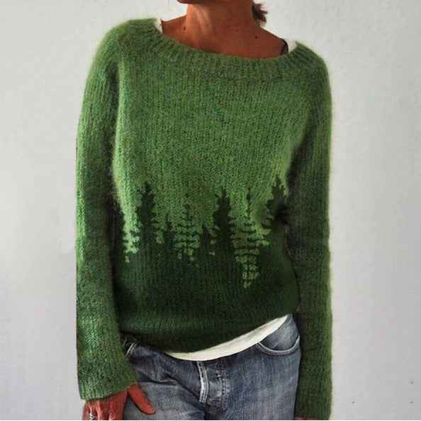 Nordic Warmth Relaxed Fit Sweater For Women Cozy Everyday - New Family Finds