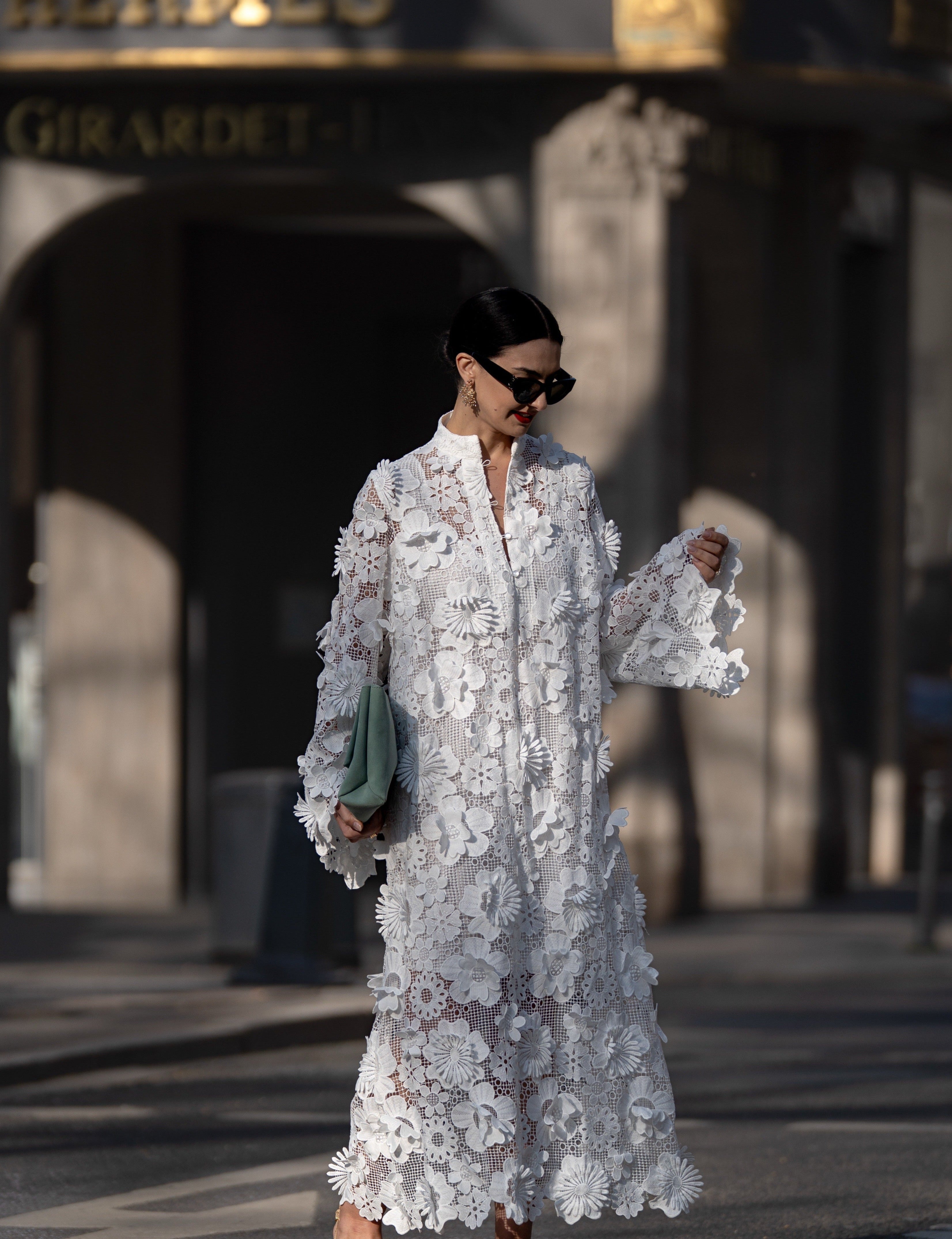 Yelira - Elegant Lace White Dress
