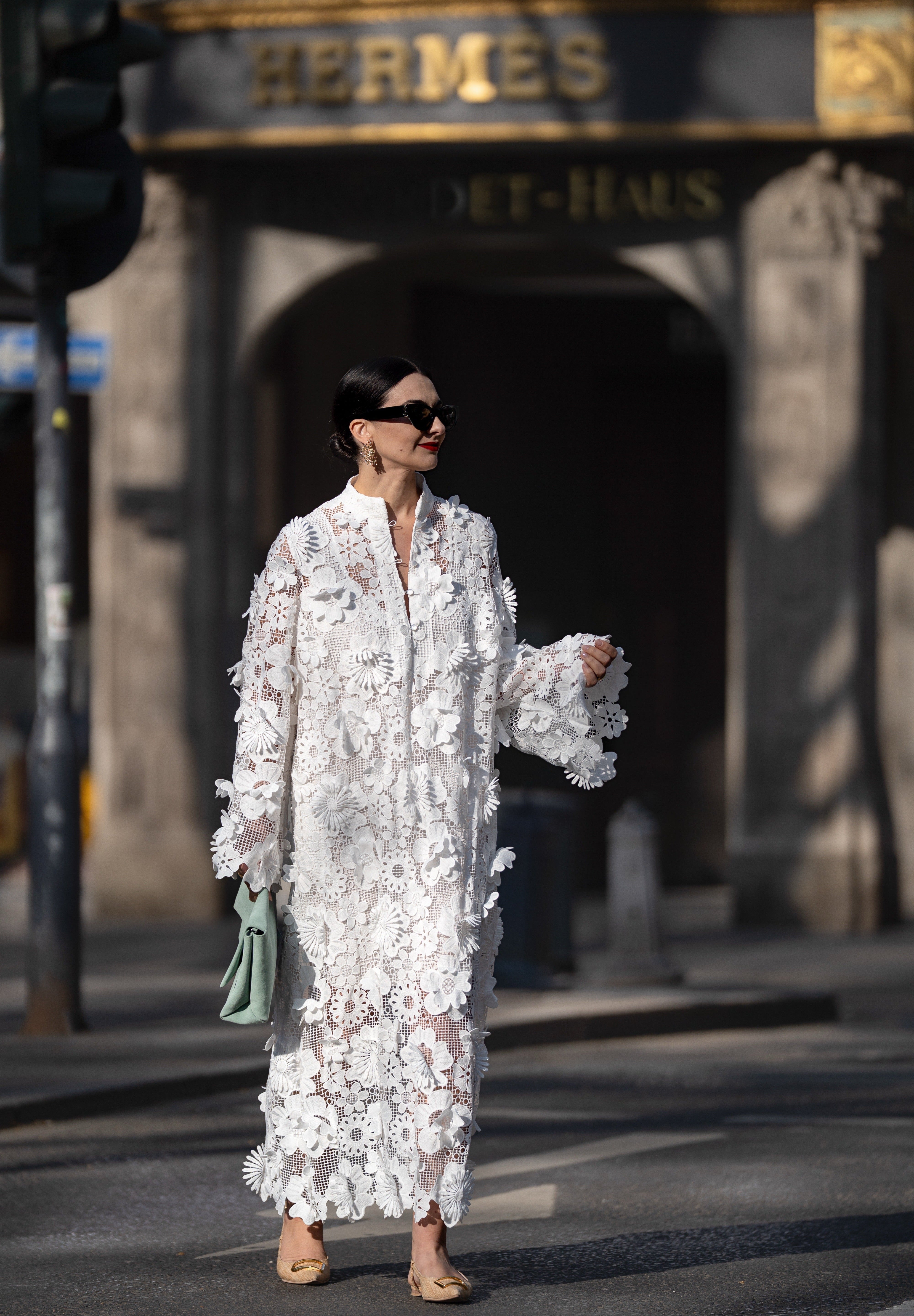 Yelira - Elegant Lace White Dress