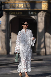 Yelira - Elegant Lace White Dress