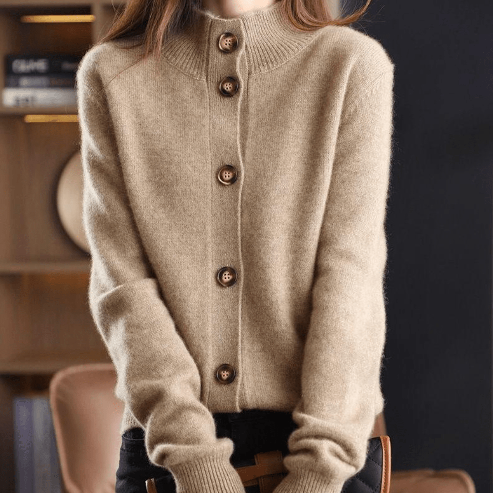 Luxurious Cashmere Knit Cardigan For Soft Layering Everyday - New Family Finds