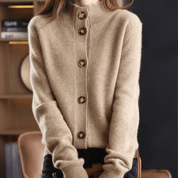 Luxurious Cashmere Knit Cardigan For Soft Layering Everyday - New Family Finds