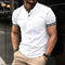 Jonas Polo Shirt Stand Up Collar Casual Athletic Wear White