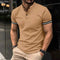 Jonas Polo Shirt Stand Up Collar Casual Athletic Wear Brown