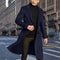 Jannik - Men's Wool Winter Overcoat Blue