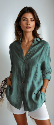 Timeless Comfortable Versatile Blouse For Work And Casual