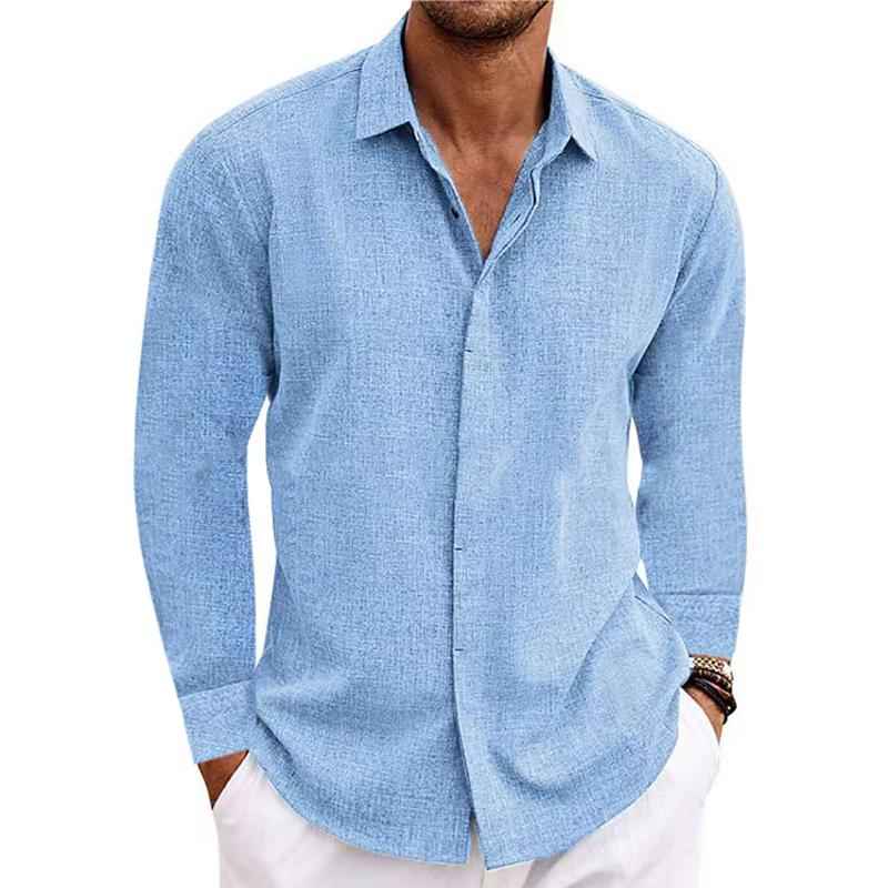 Dan Long Sleeve Shirt Blue