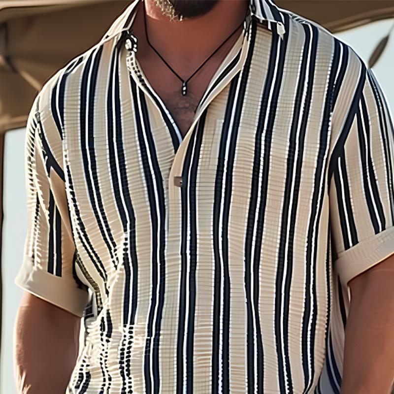Bence Striped Short-Sleeve Shirt