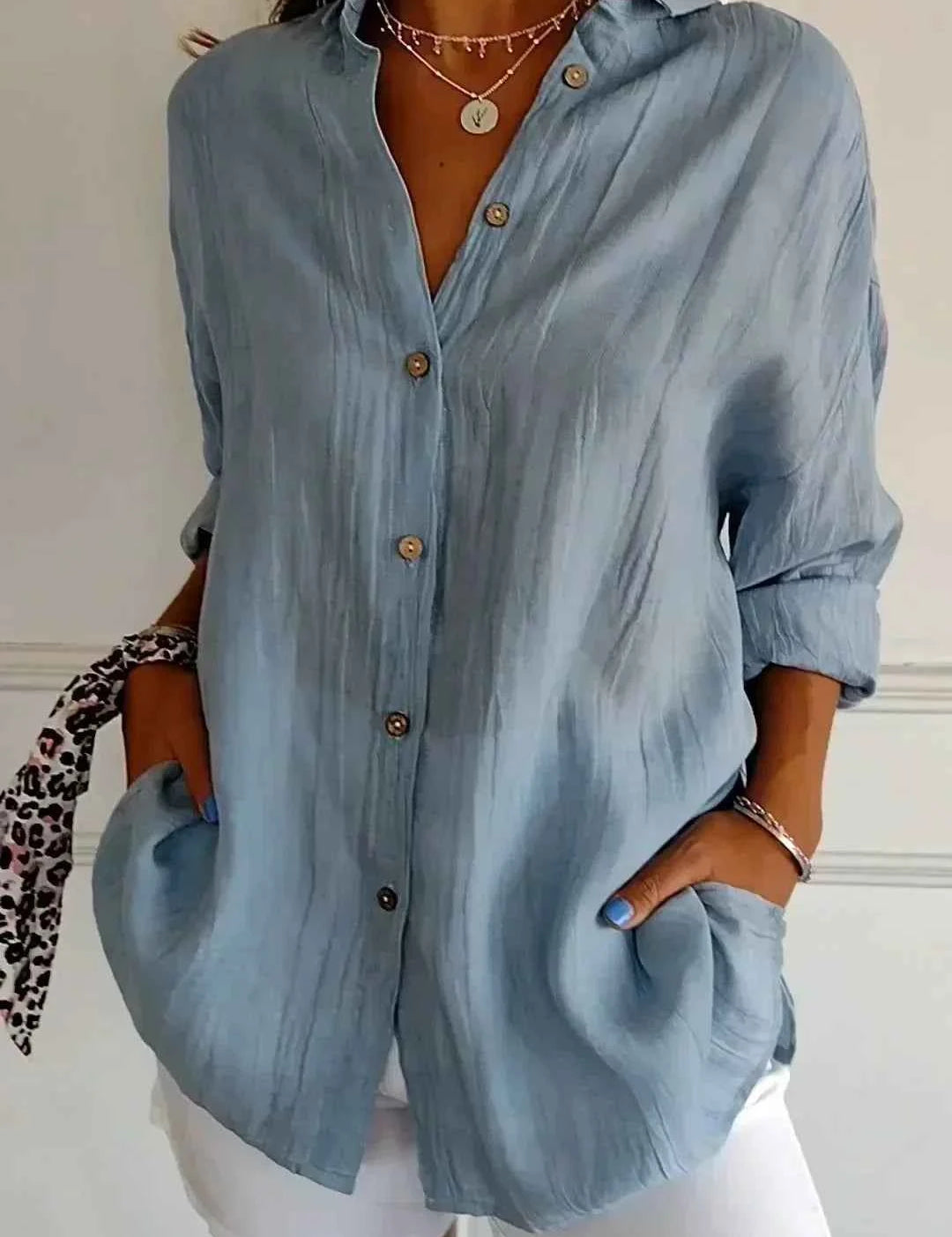 Timeless Comfortable Versatile Blouse For Work And Casual
