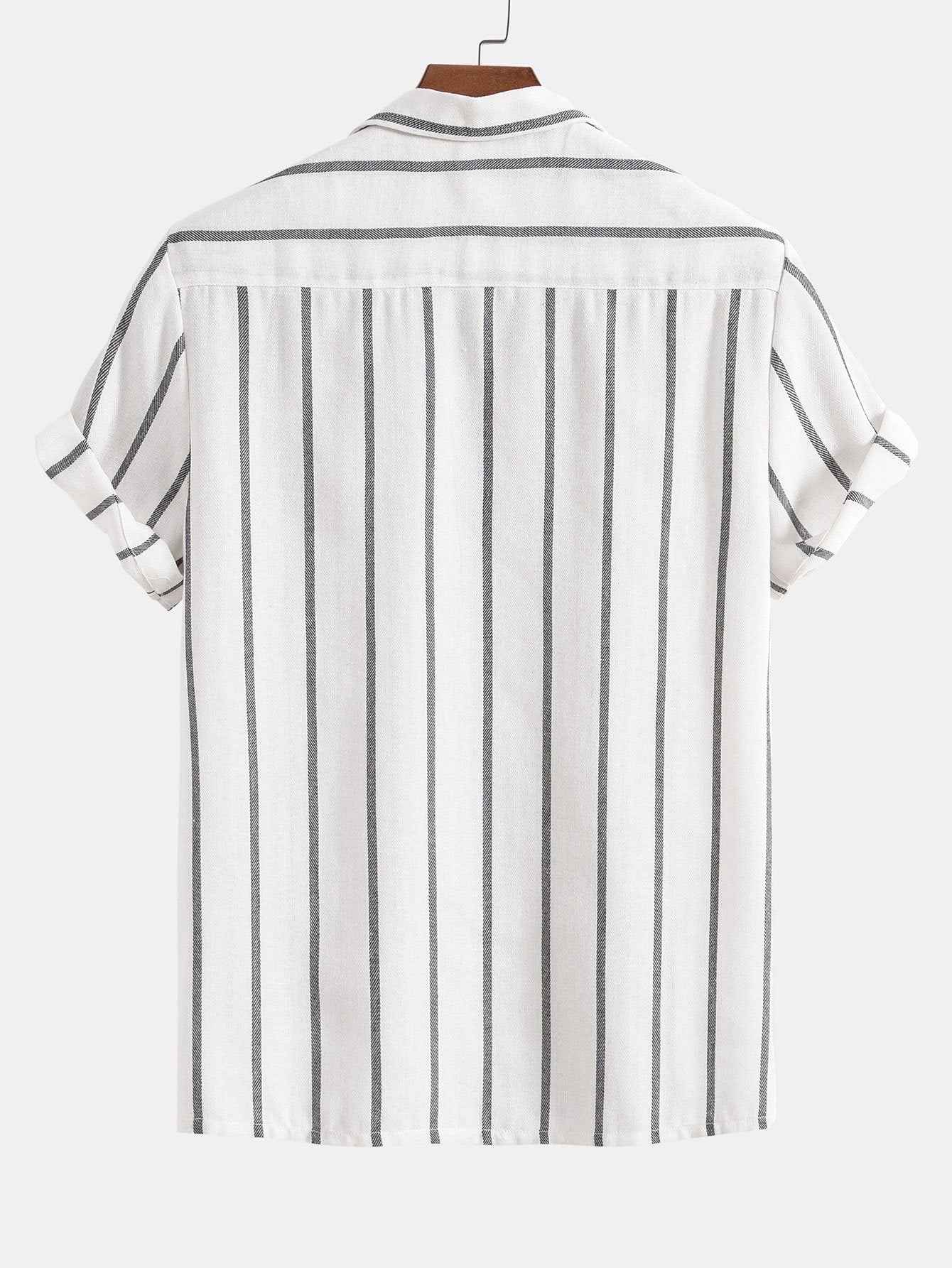 Gustav Striped Shirt And Shorts Set