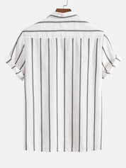 Gustav Striped Shirt And Shorts Set