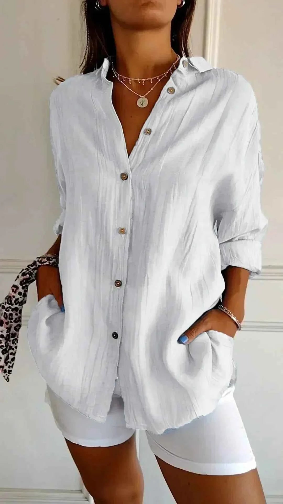 Timeless Comfortable Versatile Blouse For Work And Casual