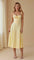 Kiana Corset Midi Dress for Elegant Style and Comfort Light Yellow