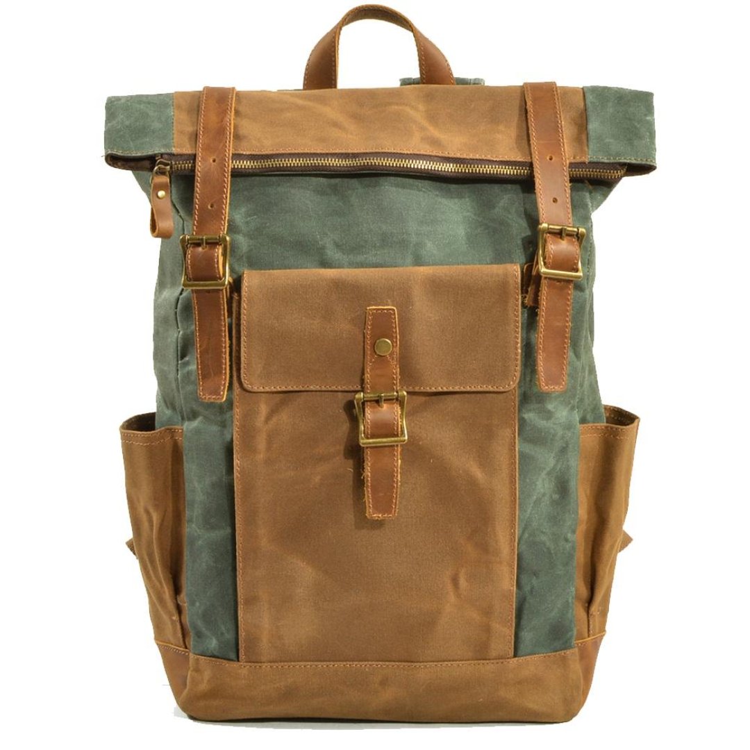 Wiley Vintage Backpack - Versatile and Functional Bag Emerald One Size