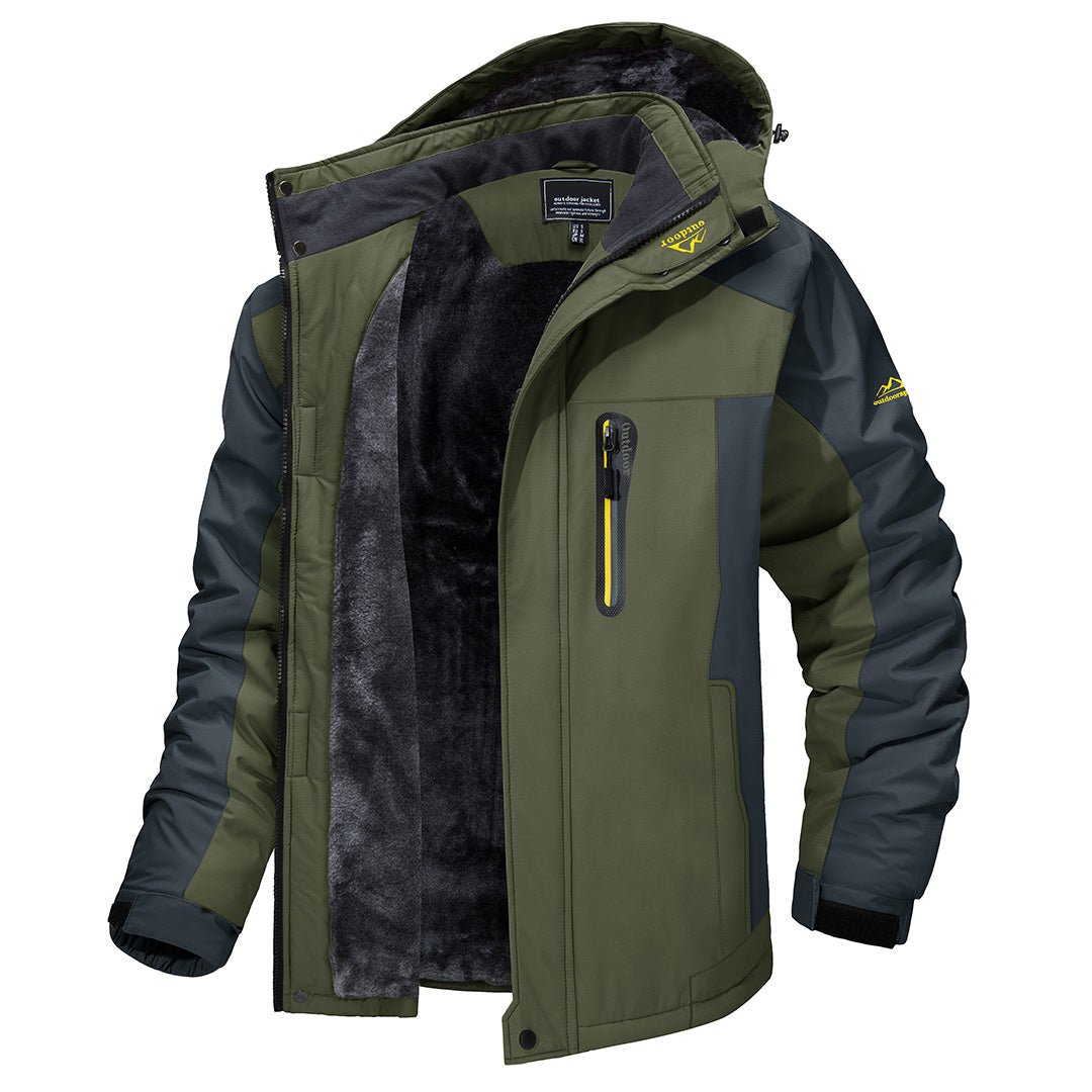 Carl Waterproof and Windproof Jacket Green
