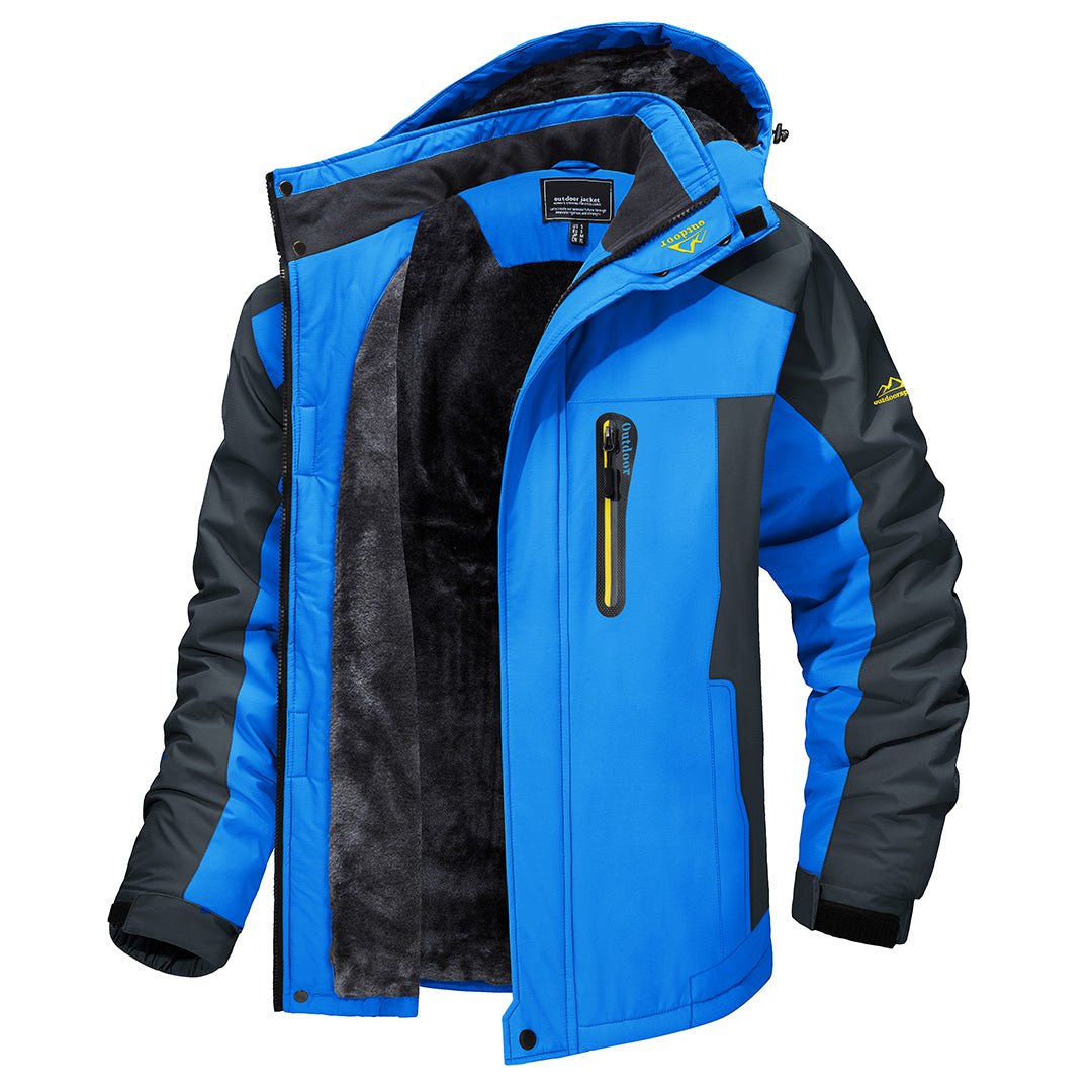 Carl Waterproof and Windproof Jacket Blue