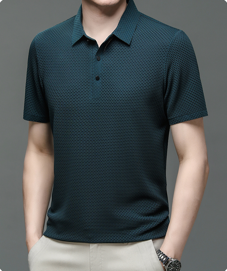 Morten Men's Mesh Polo Shirt - Elevate Your Casual Elegance