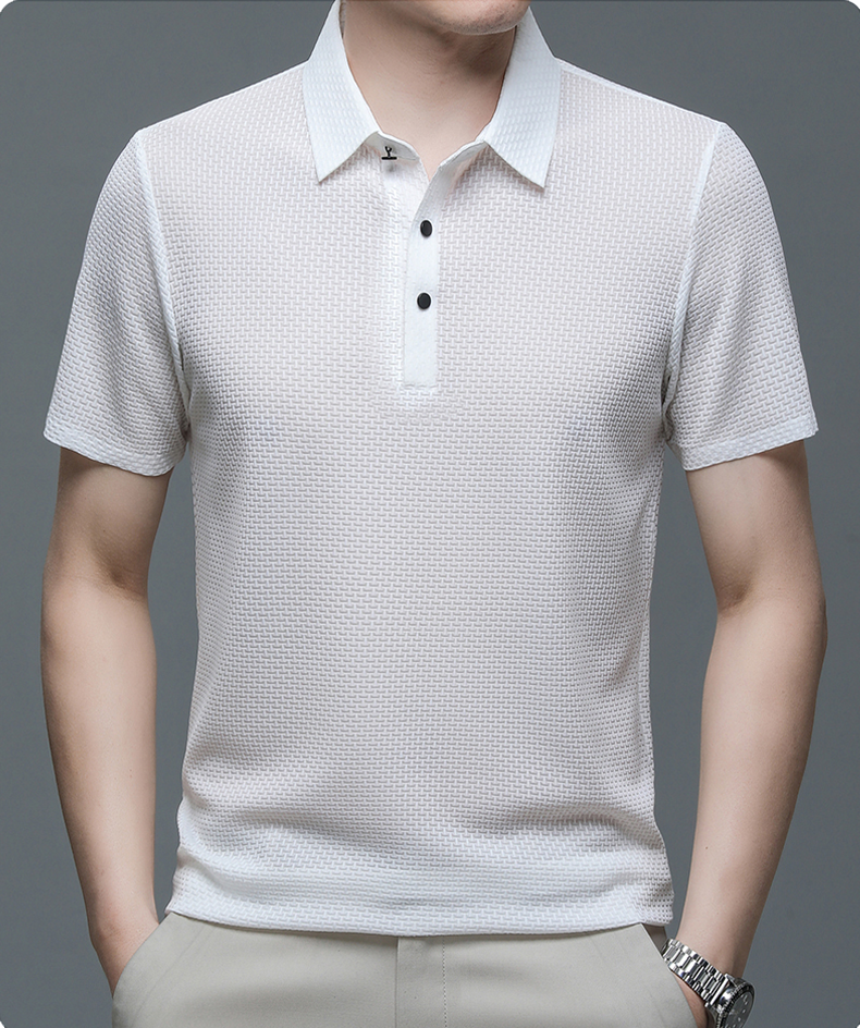Morten Men's Mesh Polo Shirt - Elevate Your Casual Elegance