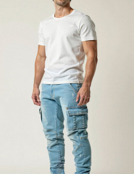 Casper Flexible Cargo Jeans