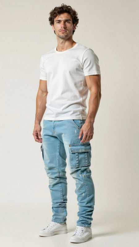 Casper Flexible Cargo Jeans