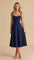 Kiana Corset Midi Dress for Elegant Style and Comfort Navy Blue