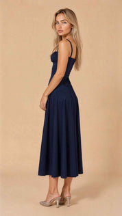 Kiana Corset Midi Dress for Elegant Style and Comfort
