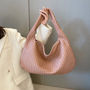 Laila Handcrafted Woven Tote - Stylish and Unique Accessory Pink
