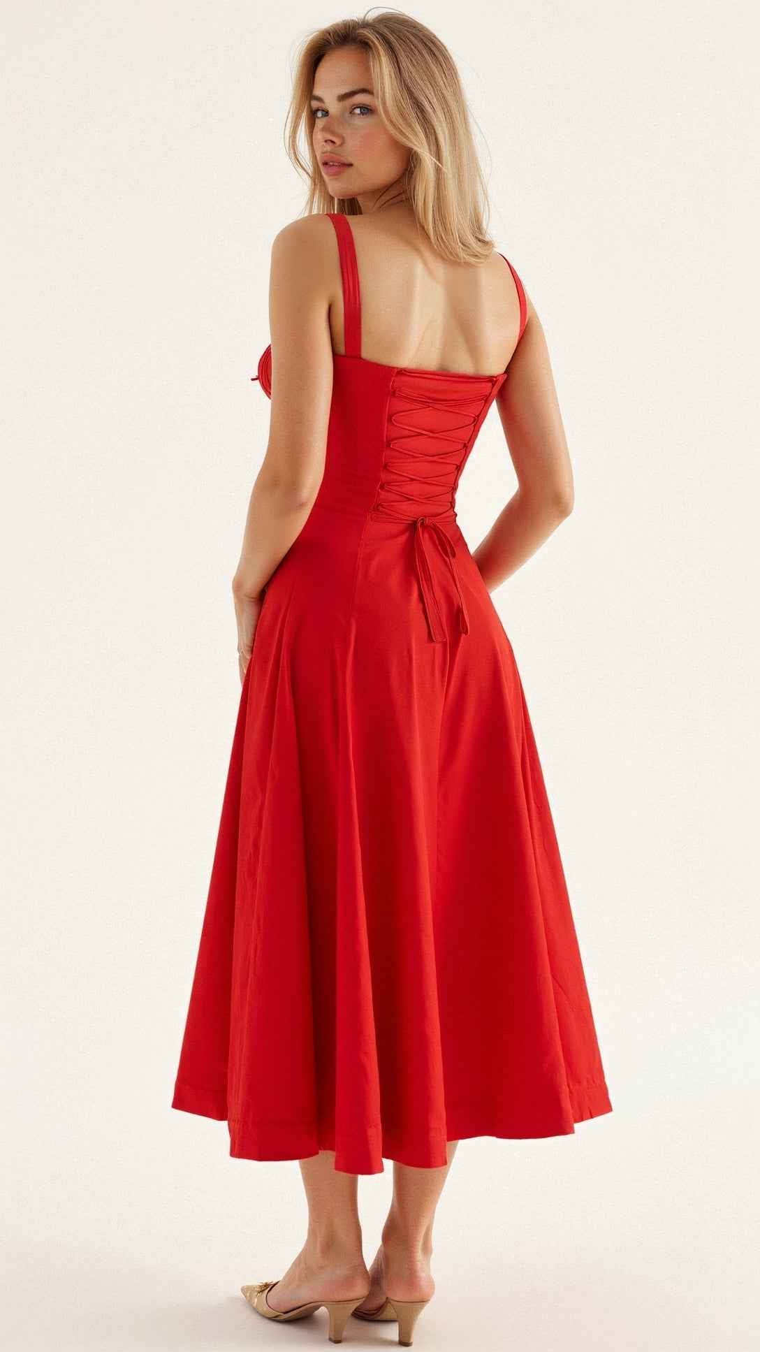 Kiana Corset Midi Dress for Elegant Style and Comfort