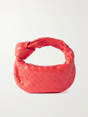 Sonya Elegant Woven Handbag for Stylish Convenience Red
