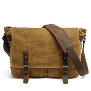Uriel Vintage Messenger Bag - Classic Buckle Style Khaki One Size
